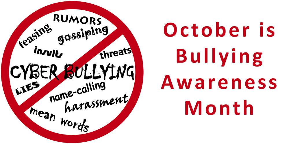 Bullying prevention month graphic Bullying prevention month graphic